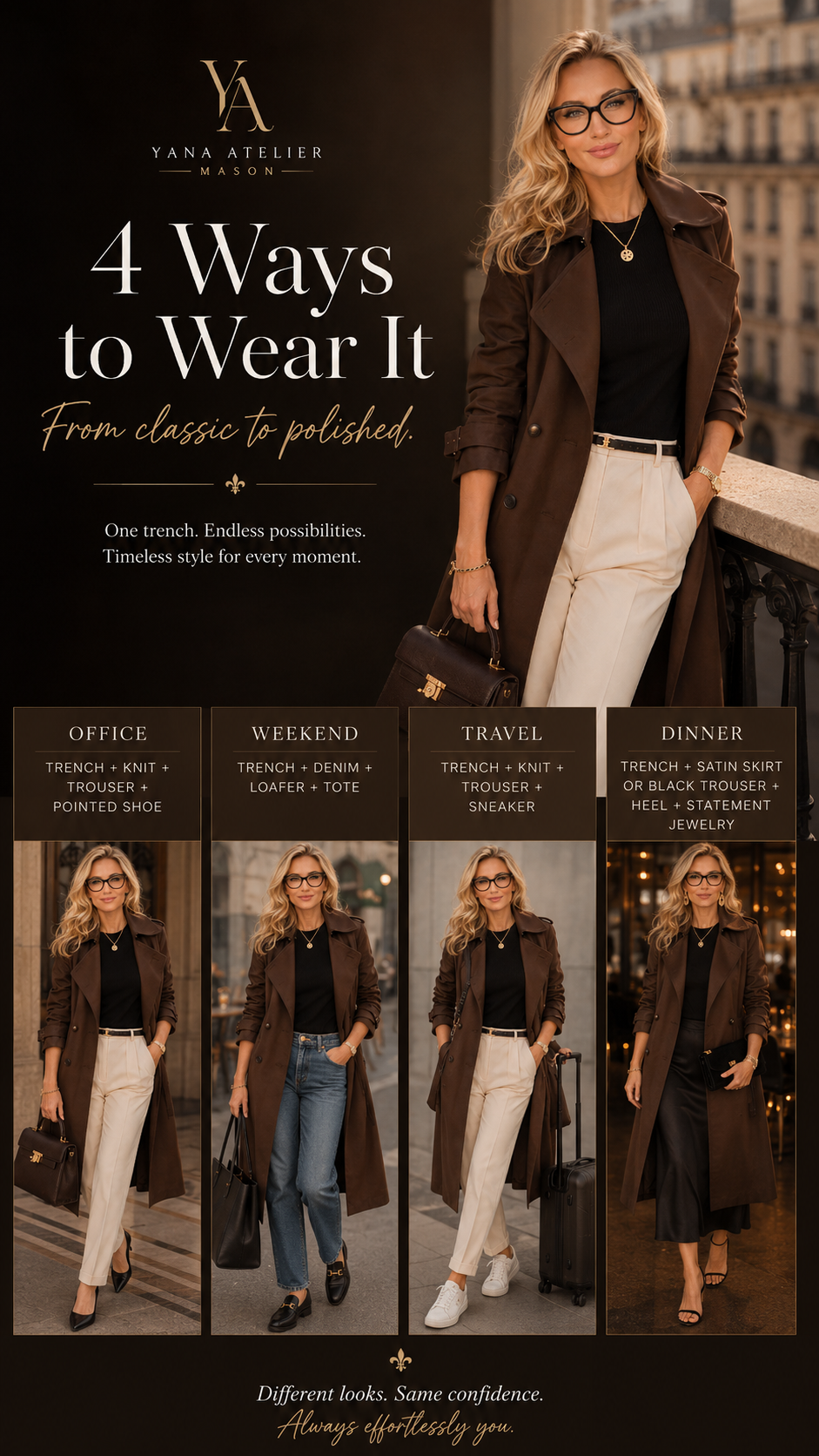 Trench Coat Styling Guide | Elegant Layering & Timeless Outfit Formulas