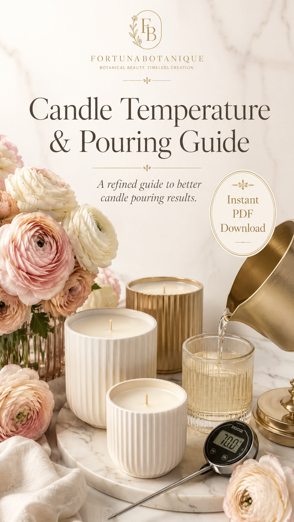 Candle Temperature & Pouring Guide | Candle Making PDF
