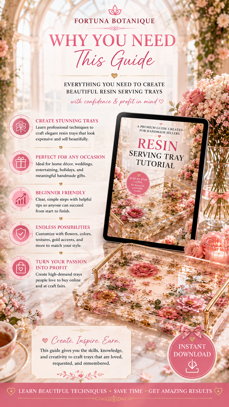 Resin Serving Tray Tutorial Guide for Beginners