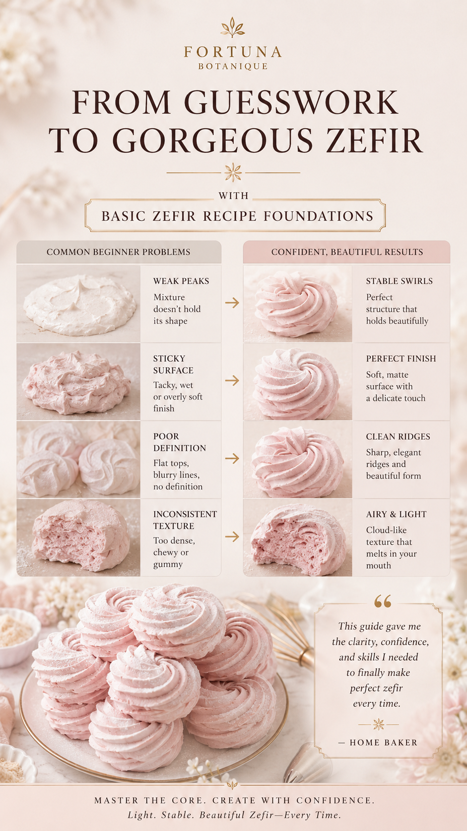 Basic Zefir Recipe Foundations Guide | Core Zefir Formula, Texture & Technique