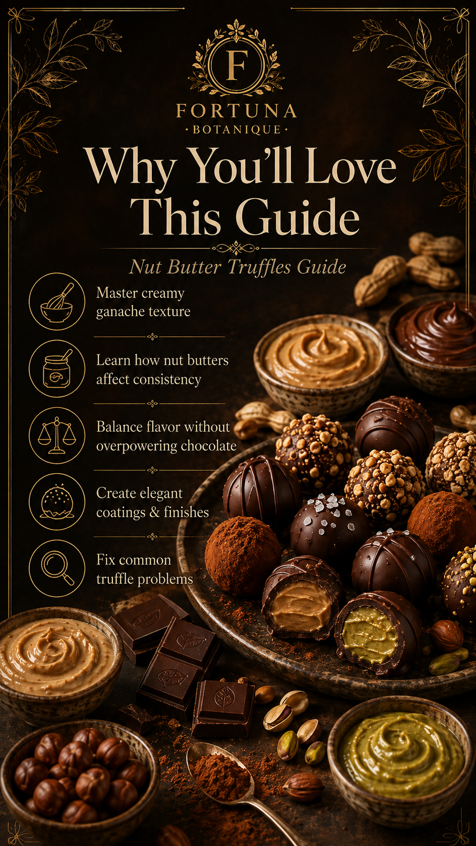 Nut Butter Truffles Guide | Chocolate Truffle Filling, Flavor Pairing & Finishing PDF