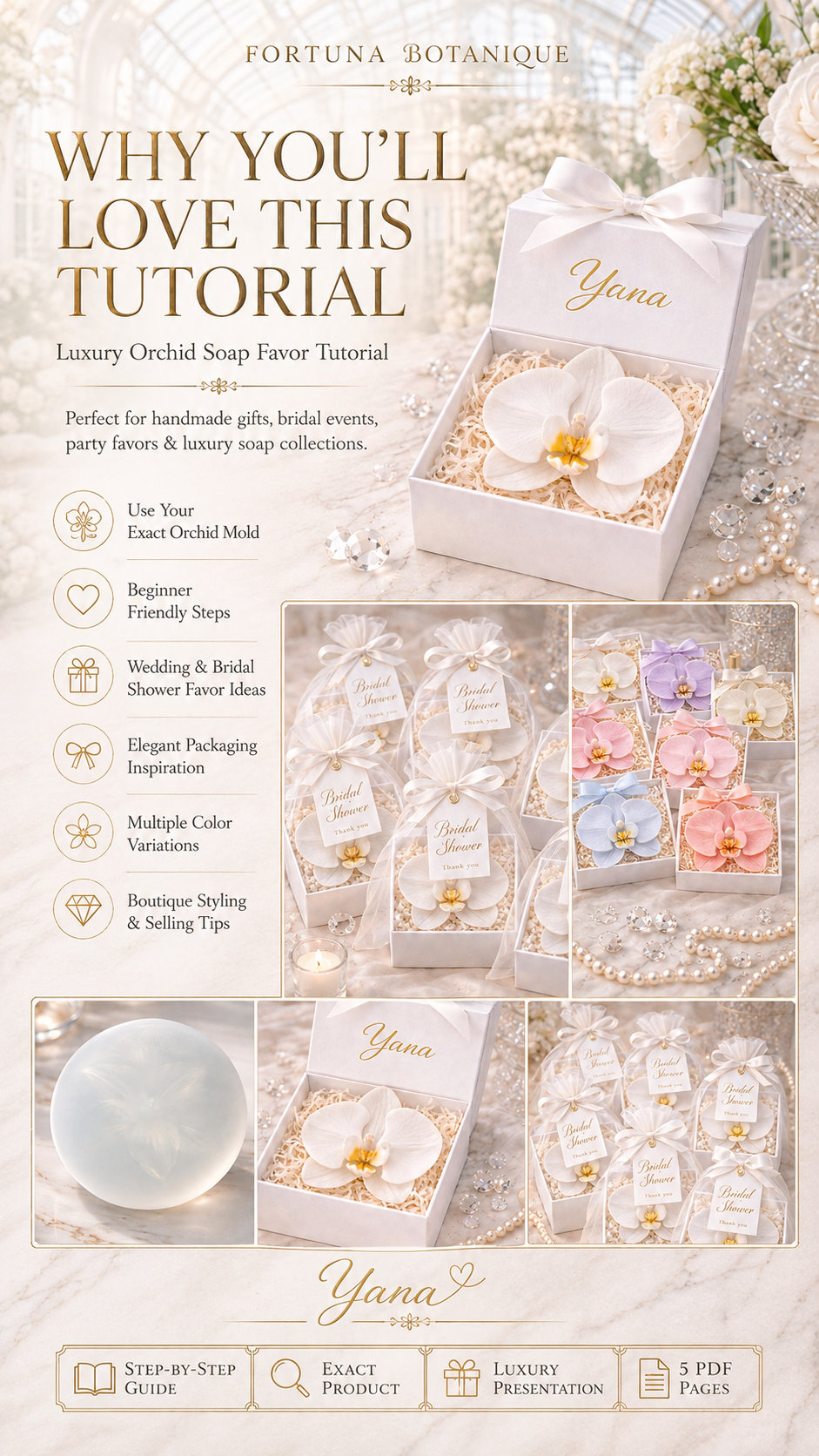 Luxury Orchid Soap Favor Tutorial | Wedding & Bridal Shower Soap Guide