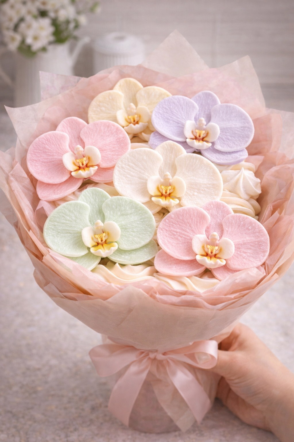 Orchid Silicone Flower Mold for Soap, Candles, Resin, Chocolate & Zefir