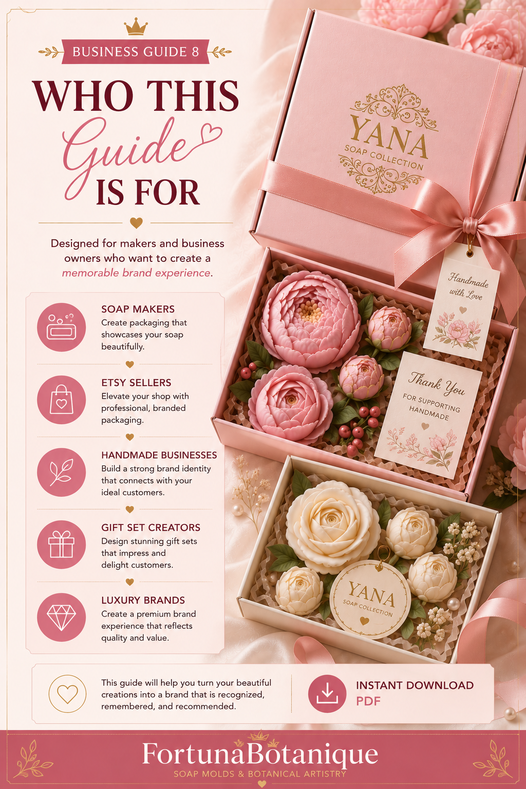 Luxury Packaging & Branding Workbook for Handmade Businesses | Build a Premium Brand Identity | Instant PDF Download
