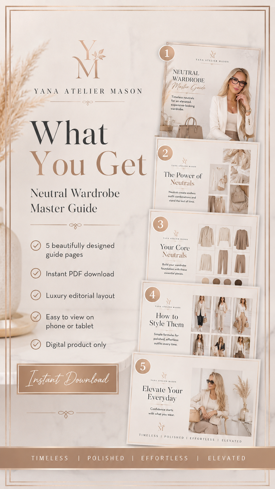 Neutral Wardrobe Master Guide | Women’s Timeless Style & Neutral Outfit Guide