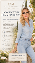 How to Wear Denim-on-Denim | Double Denim Outfit & Styling Guide | Digital Fashion E-Book
