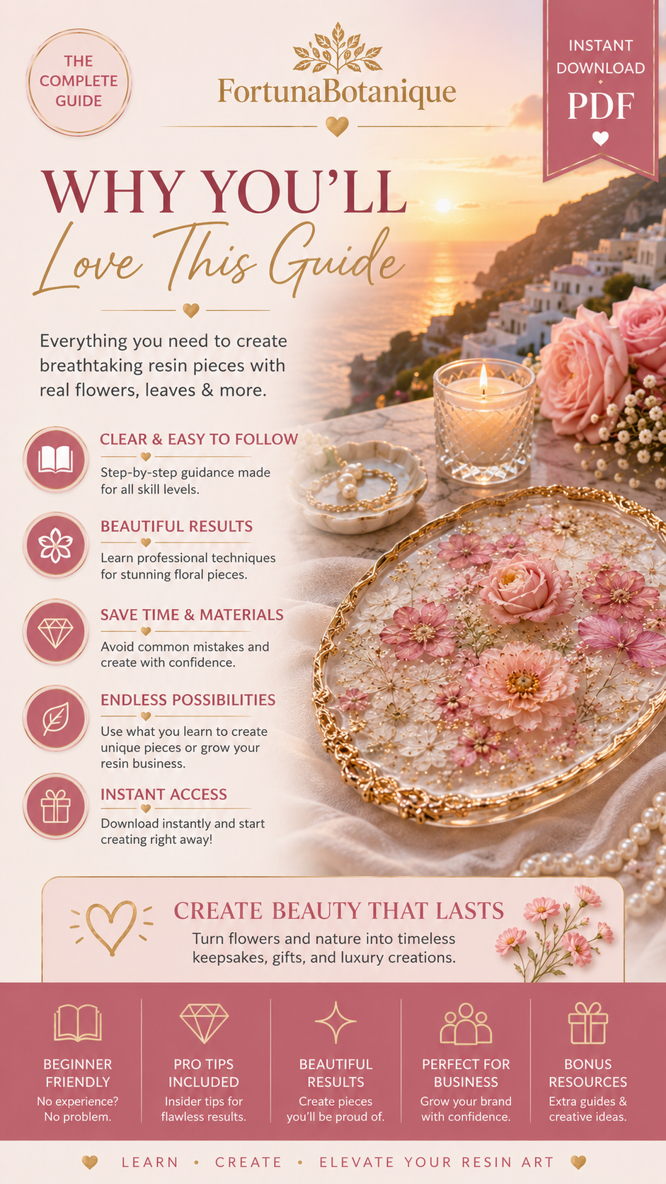 Floral Resin Embedding Guide for Flowers & Botanicals