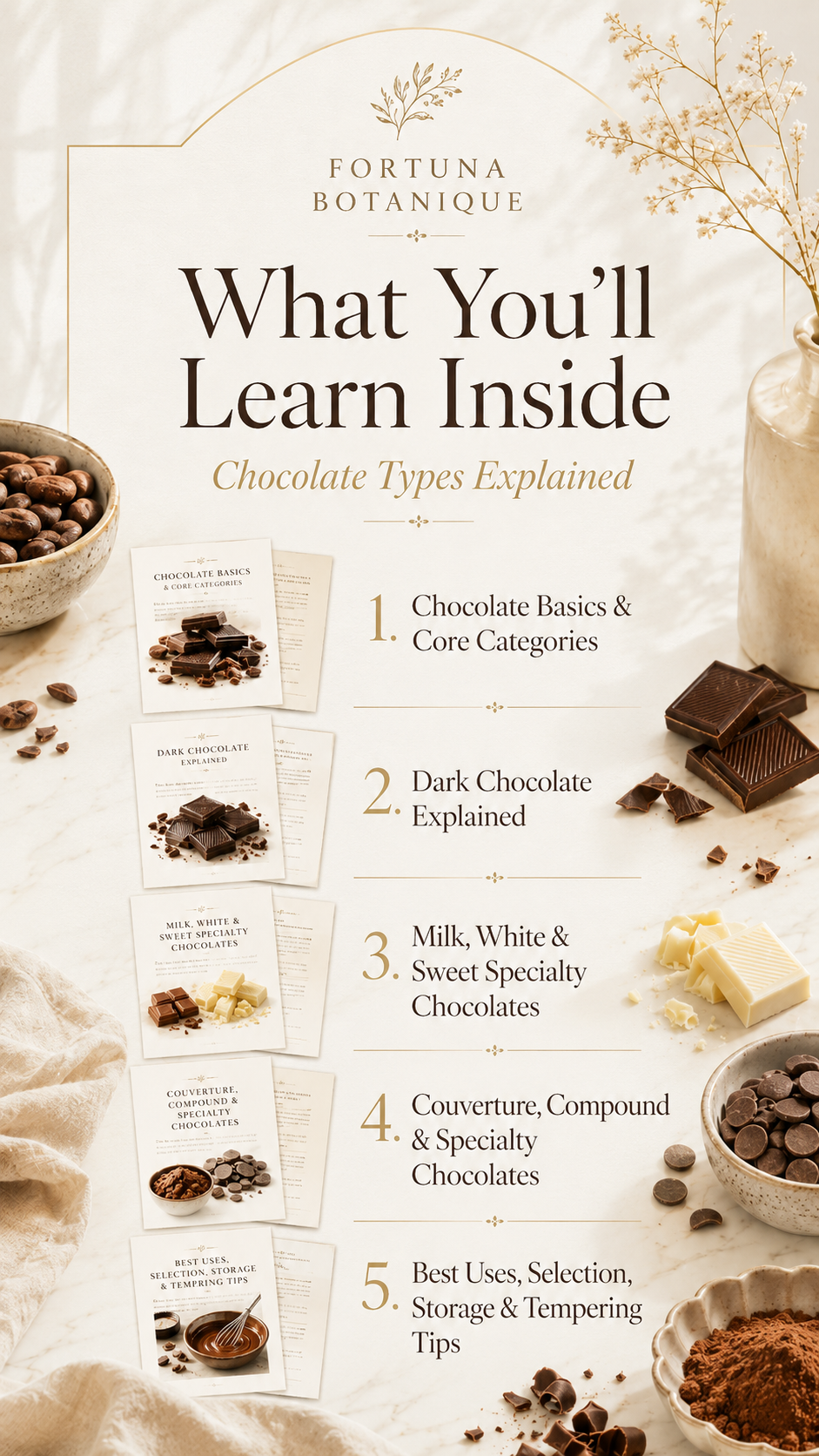 Chocolate Types Explained | Dark, Milk, White & Couverture Chocolate Guide