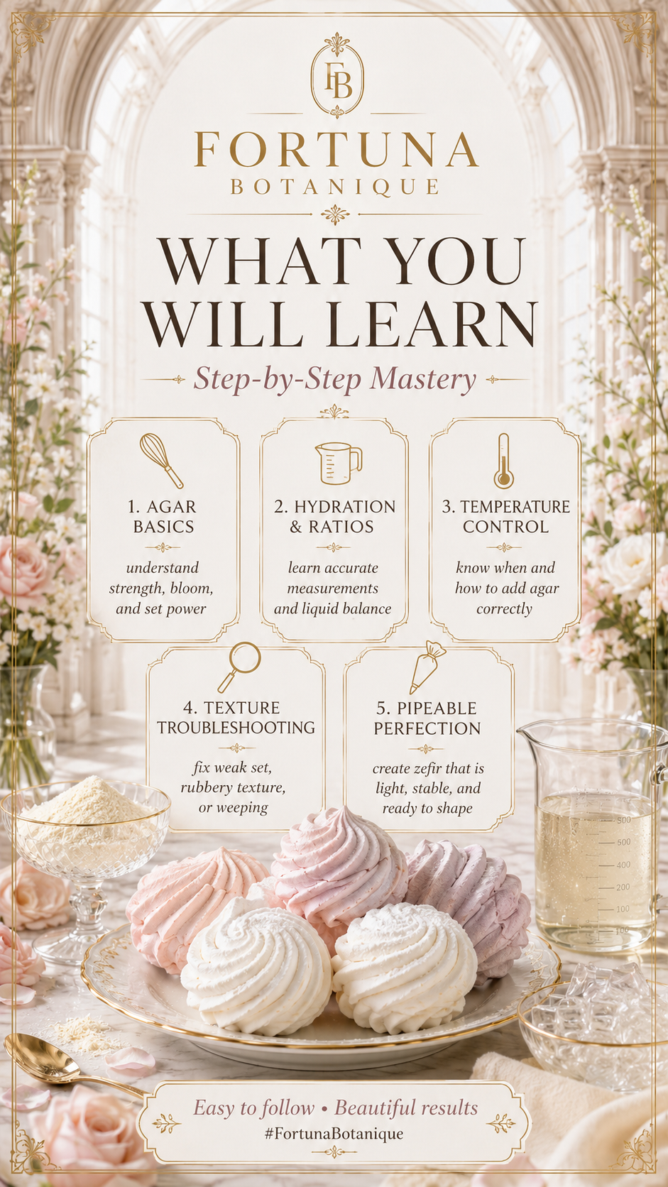 Agar-Agar Mastery for Zefir Guide | Zefir Stability, Texture & Consistency Digital Guide