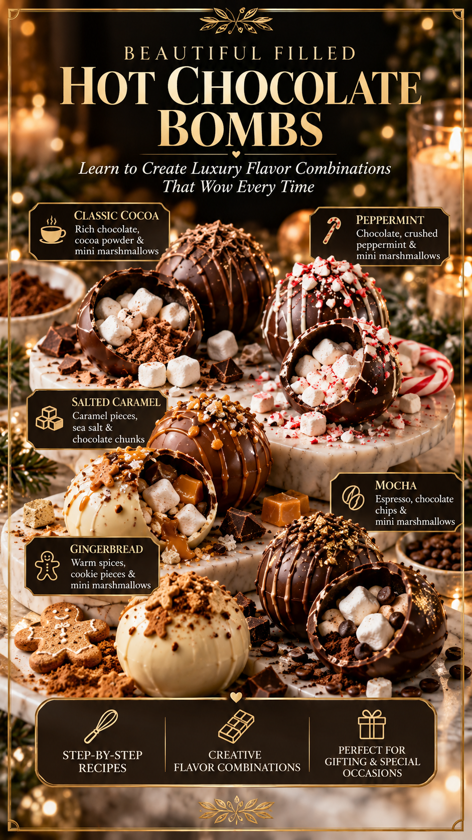 Hot Chocolate Bomb Guide | Cocoa Bombs, Fillings, Decorating, Packaging & Selling