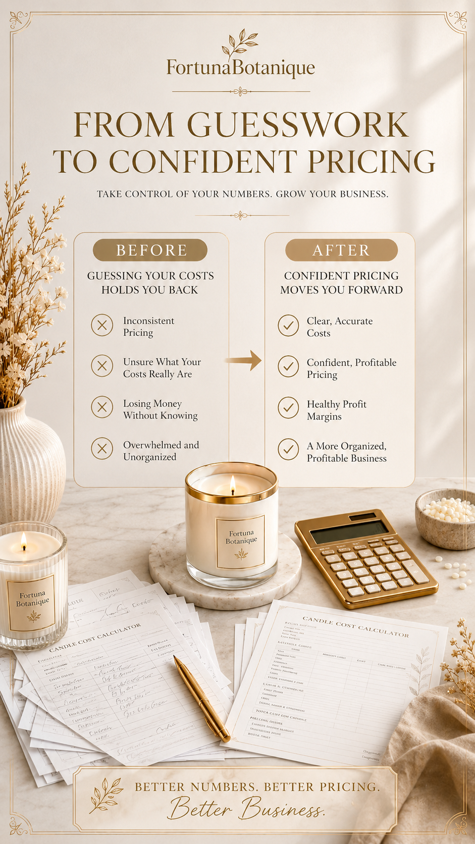 Candle Cost Calculator & Pricing Guide | Candle Business Pricing PDF for Makers