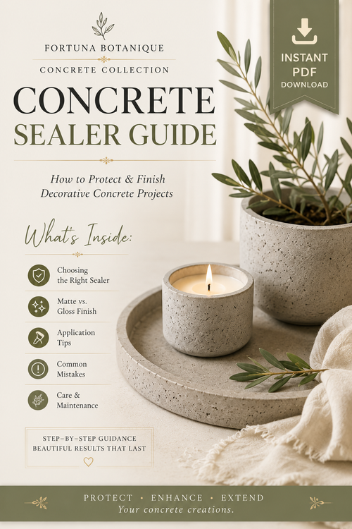 Concrete Sealer Guide | Protect, Finish & Seal Decorative Concrete Projects | Instant PDF Download