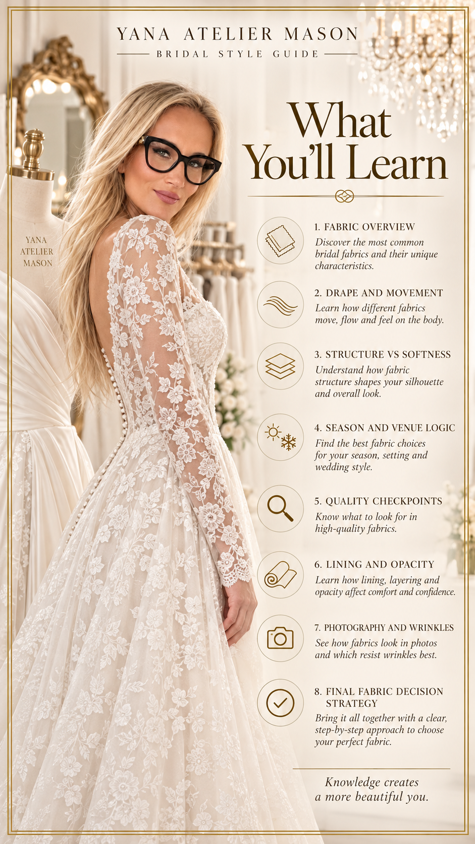 Wedding Dress Fabric Guide | Bridal Fabrics, Texture, Drape & Dress Styling