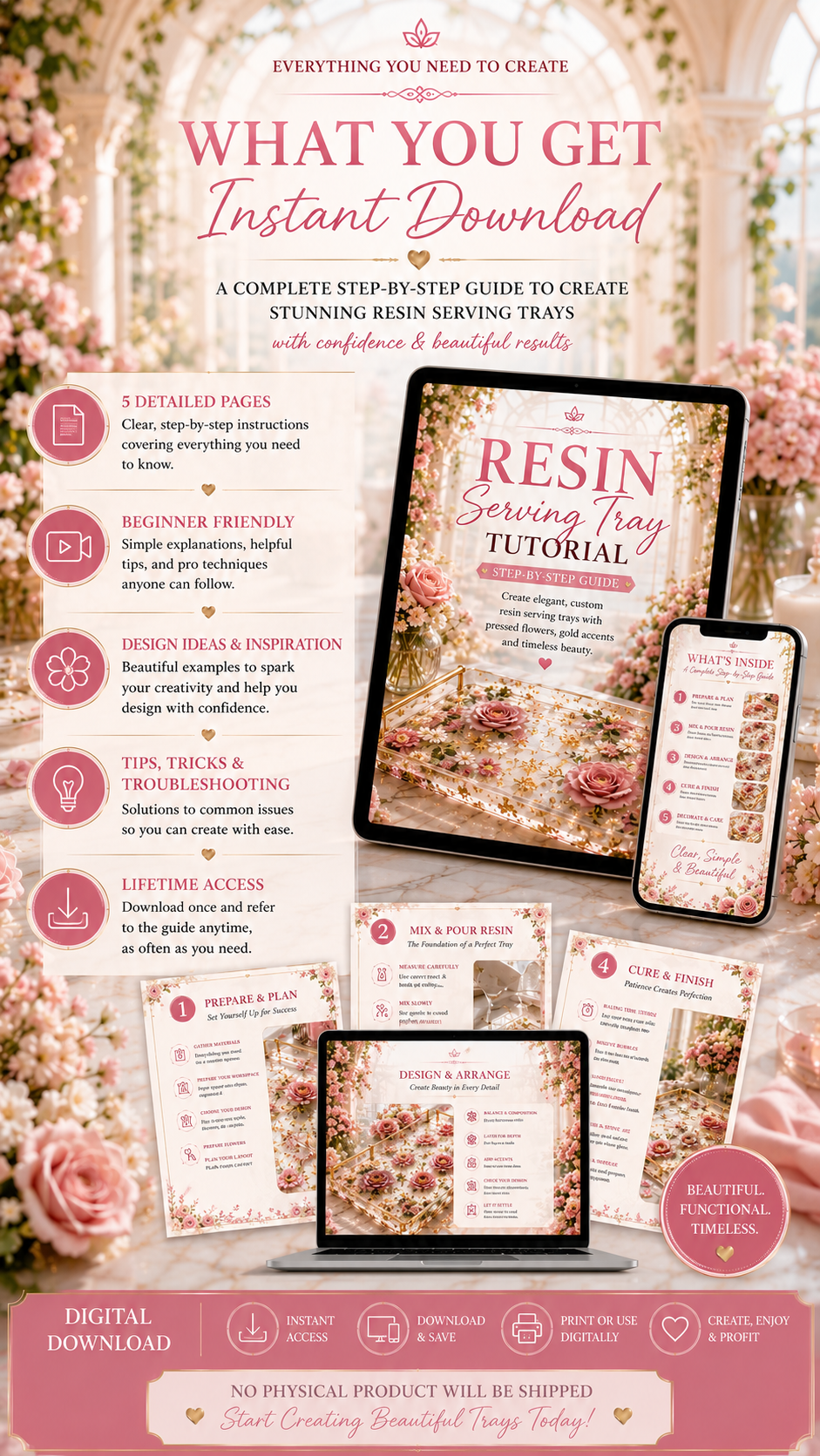 Resin Serving Tray Tutorial Guide for Beginners