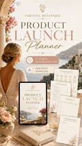 Product Launch Planner Printable PDF | Fortuna Botanique