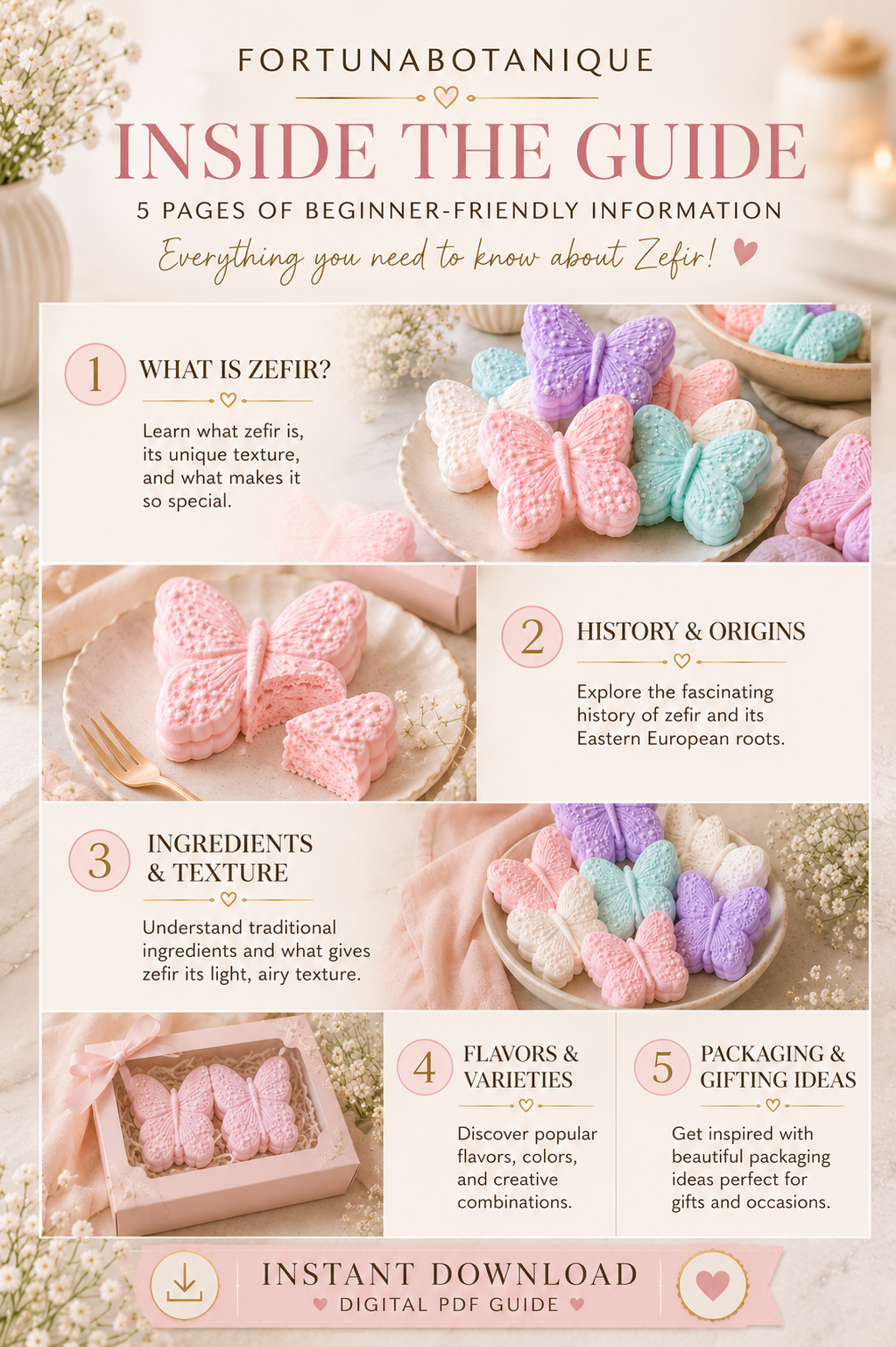 What Is Zefir? Beginner’s Guide | Learn the Basics of Russian Marshmallow Flowers | Premium PDF Introduction for Beginners