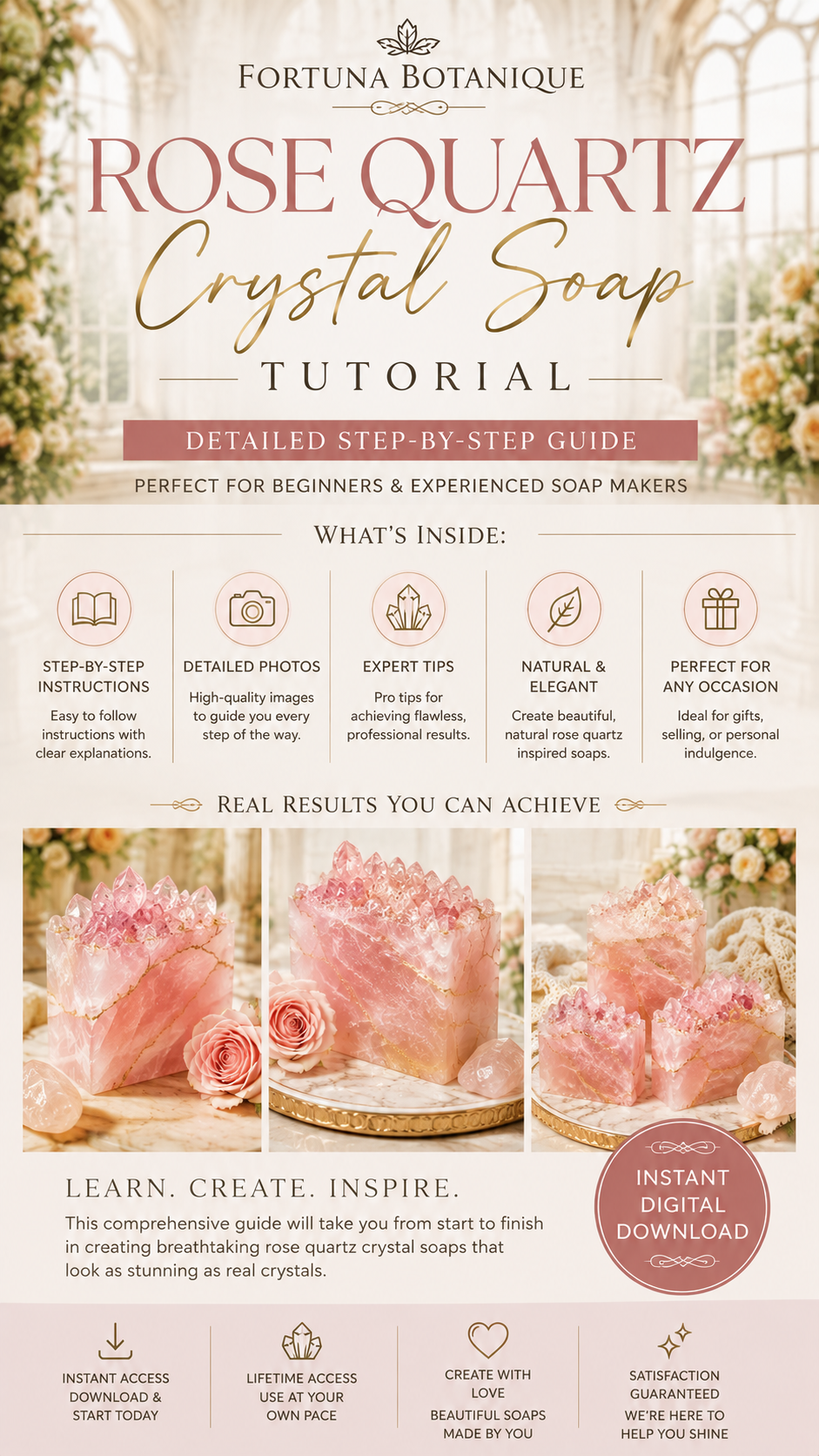 Textured Top Soap Tutorial PDF Guide | Luxury Botanical Soapmaking Technique | Instant Digital Download (Copy)