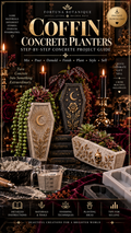 Coffin Concrete Planters Guide | Step-by-Step Halloween Planter Project
