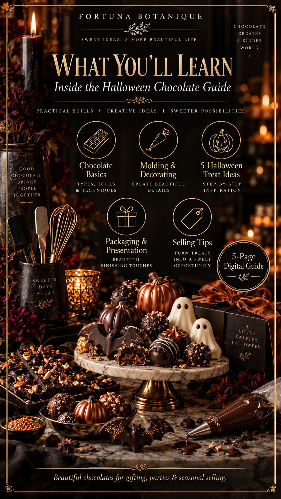 Halloween Chocolate Guide | 5 Spooky Chocolate Projects & Selling Ideas