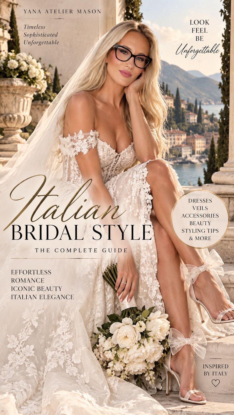 Italian Bridal Style Guide | Luxury Wedding Dress, Veil & Bridal Styling