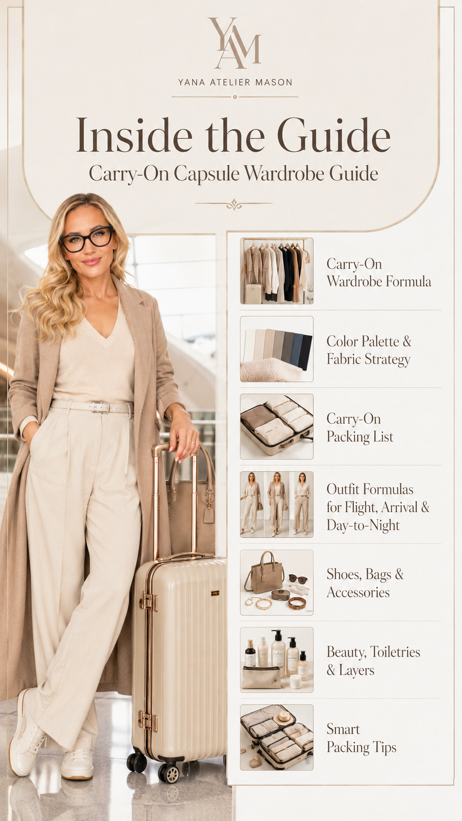 Carry-On Capsule Wardrobe Guide | Travel Outfit & Packing Style Guide