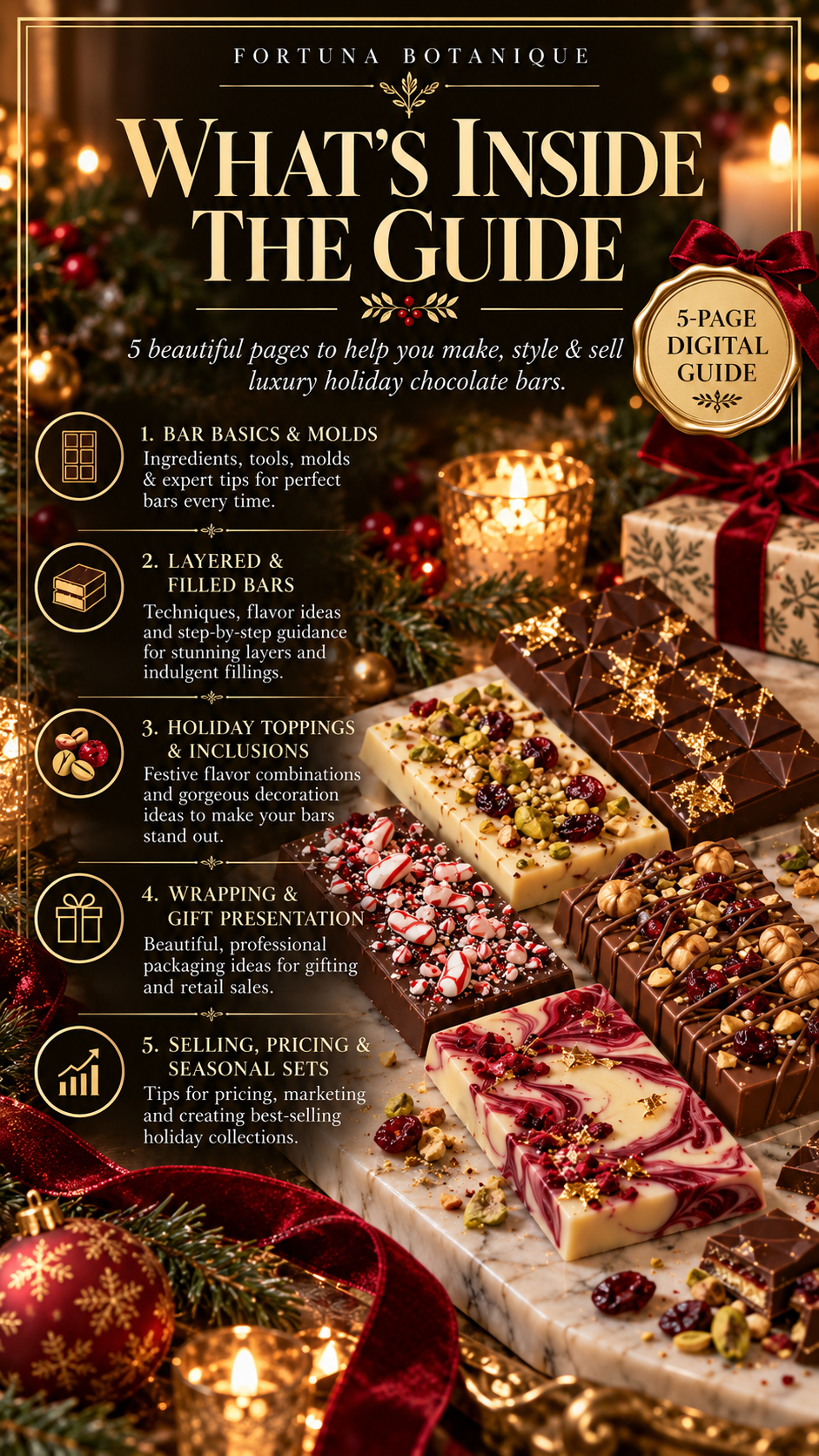 Christmas Chocolate Bar Guide | Luxury Holiday Chocolate Bars, Fillings, Decorating & Packaging