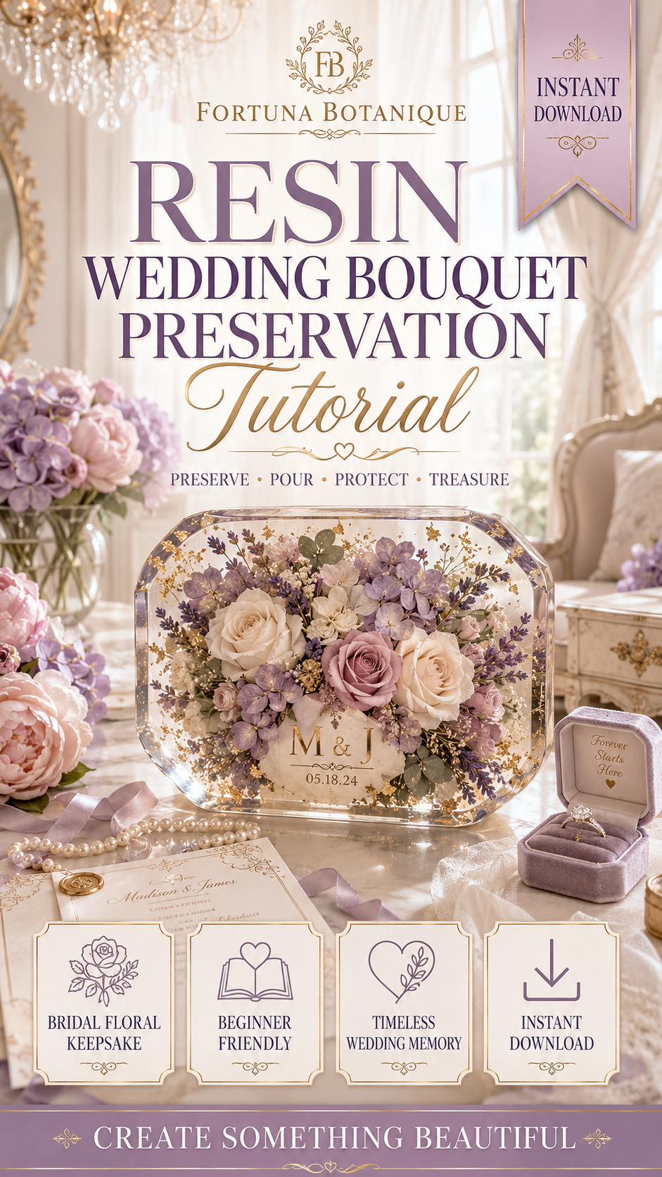 Resin Wedding Bouquet Preservation Tutorial | Floral Keepsake Guide