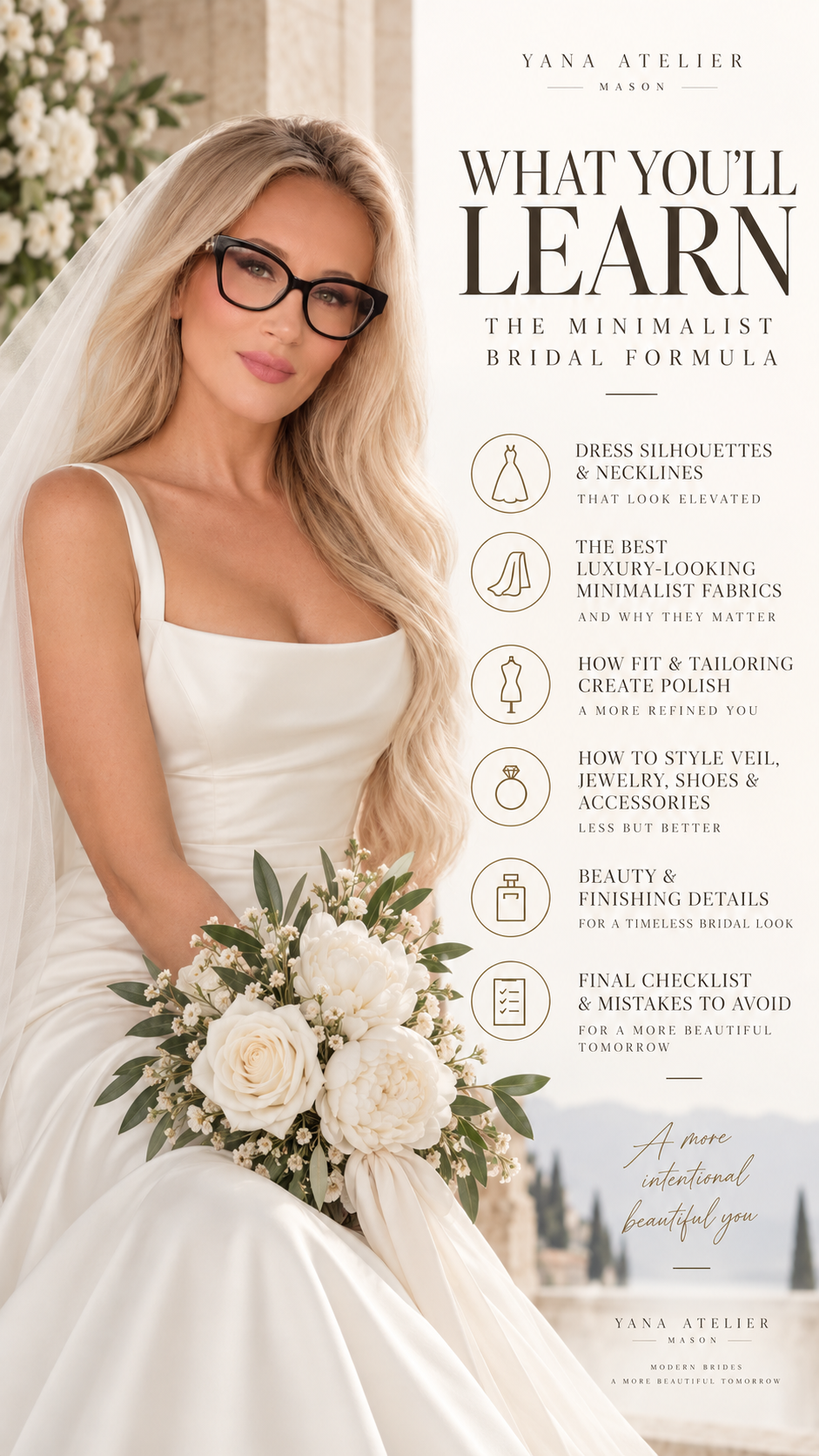 Minimalist Bridal Style Guide | Elegant Wedding Dress & Bridal Styling Guide