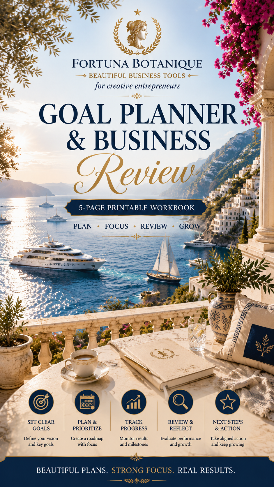 Goal Planner & Business Review – Printable Workbook