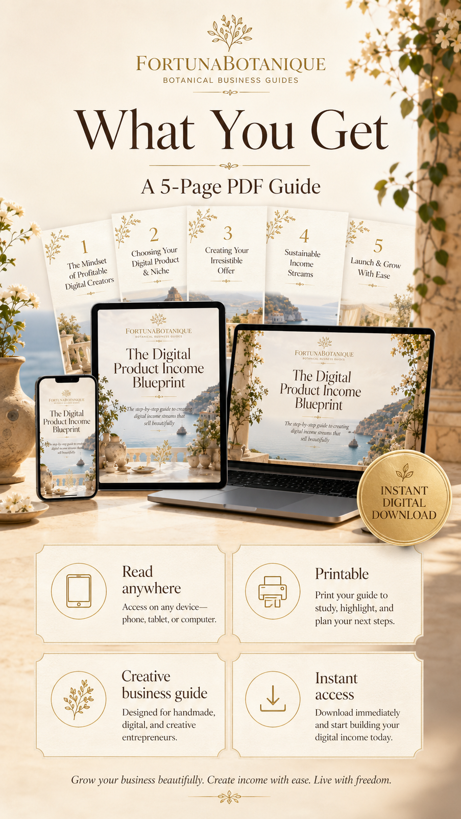 The Digital Product Income Blueprint | Digital Products & Online Income Business Guide