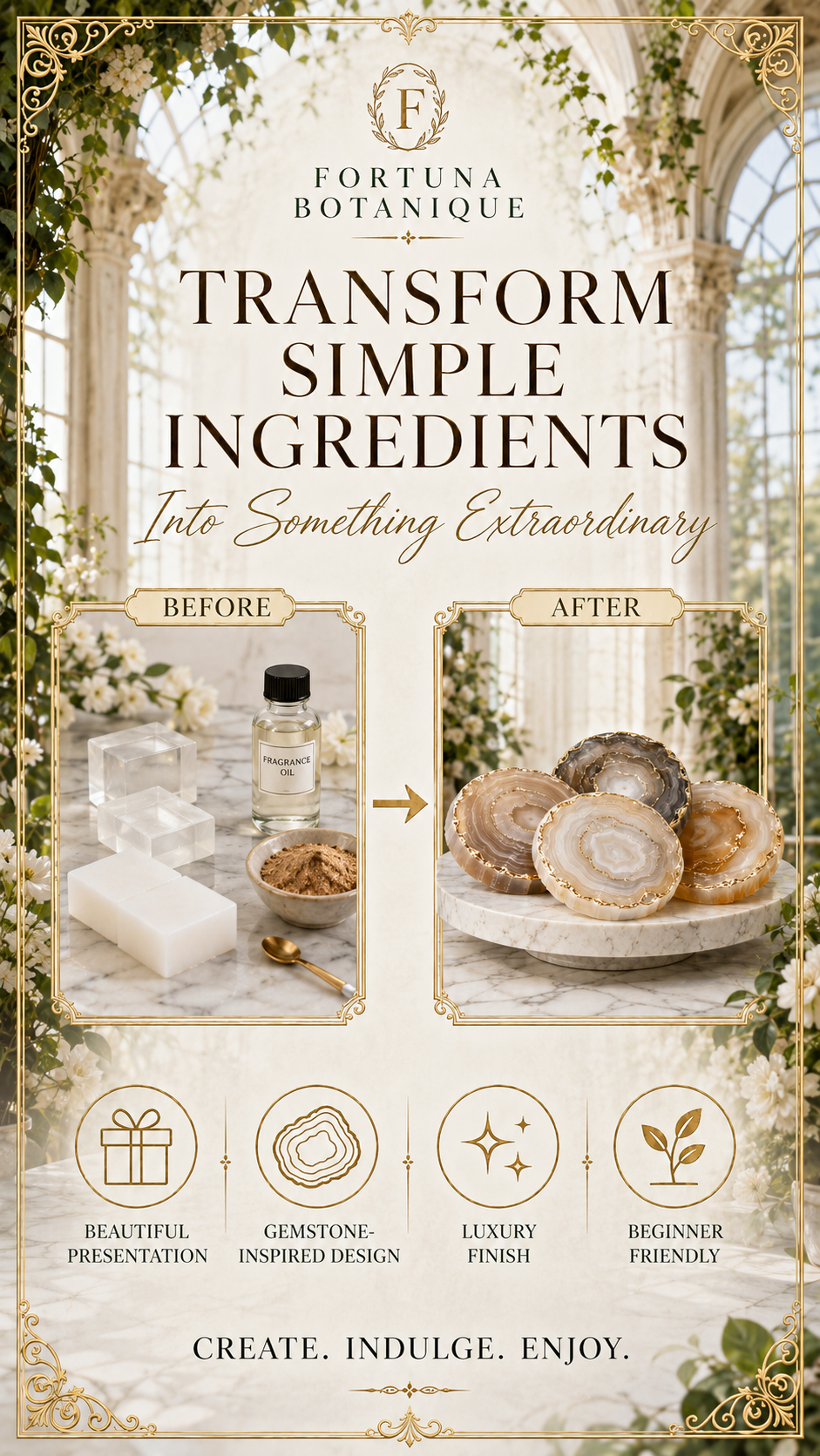 Agate Slice Soap Tutorial | Luxury Melt & Pour Gemstone Soap Making Guide