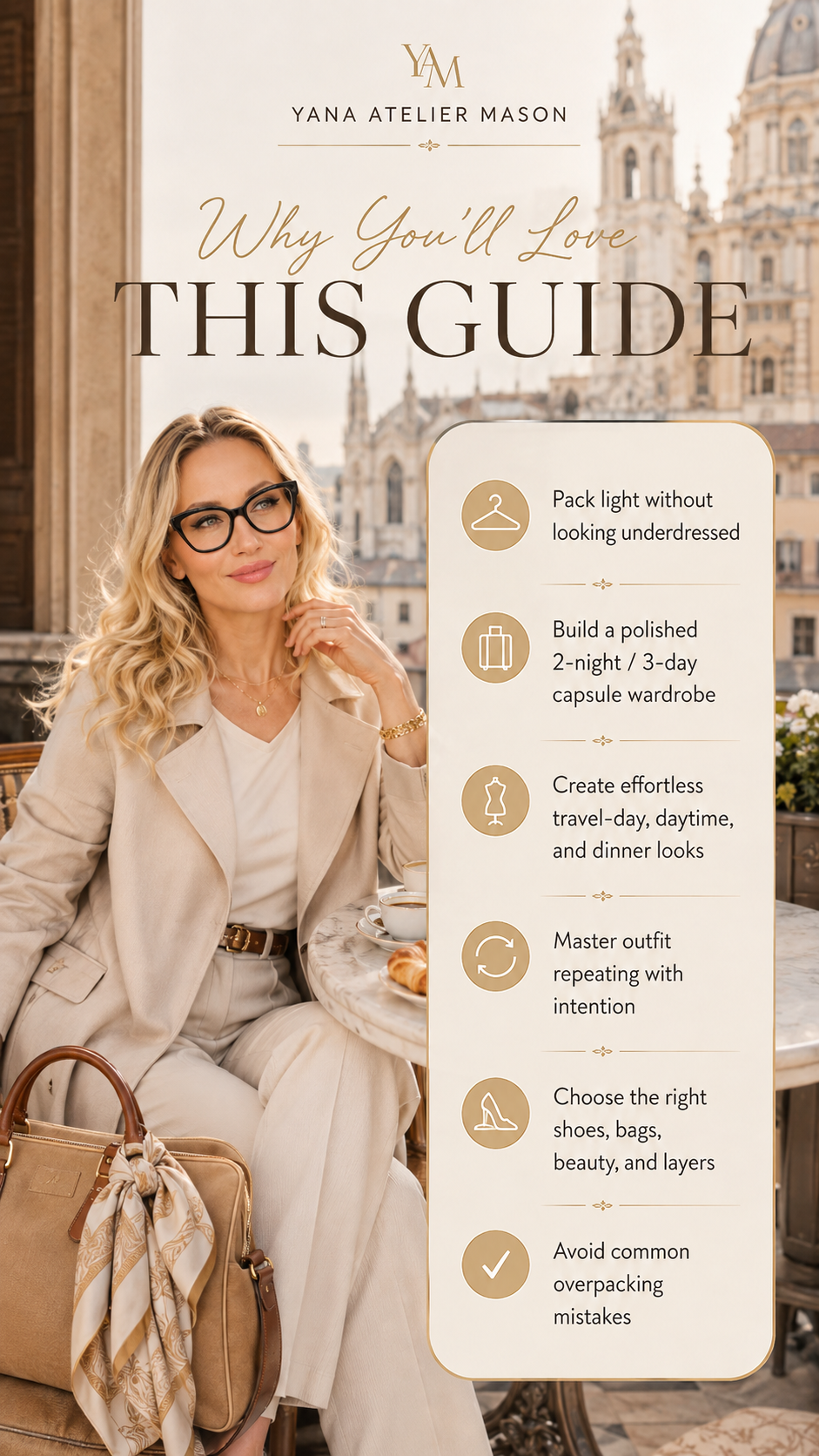 Luxury Weekend Getaway Packing Guide | 2 Night 3 Day Capsule Wardrobe, Travel Outfit Planner & Chic Packing PDF