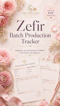 Zefir Batch Production Tracker | Printable Workflow & Quality Control Guide for Zefir Makers