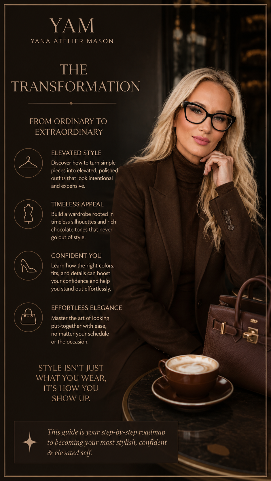 How to Style Chocolate Brown | Luxury Women’s Fashion Style Guide | Elegant Outfit Ideas & Color Pairing PDF