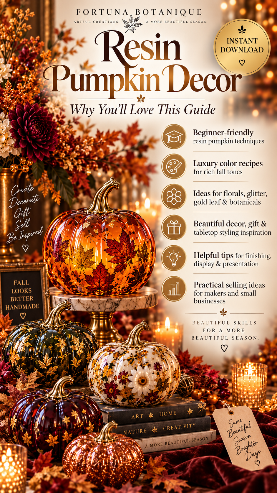 Resin Pumpkin Decor Guide | Luxury Fall Resin Tutorial
