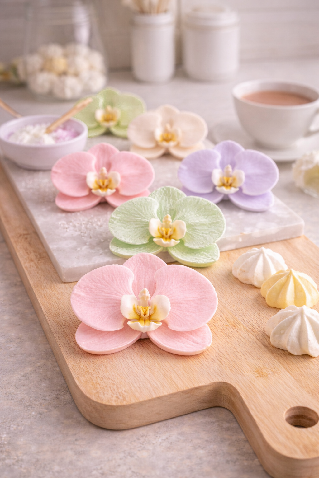 Orchid Silicone Flower Mold for Soap, Candles, Resin, Chocolate & Zefir