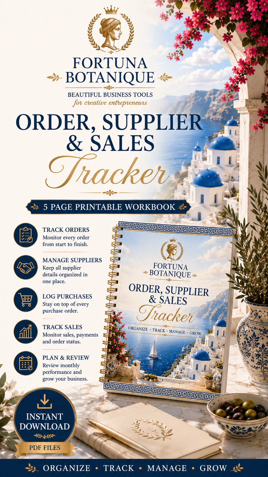 Order, Supplier & Sales Tracker for Small Businesses