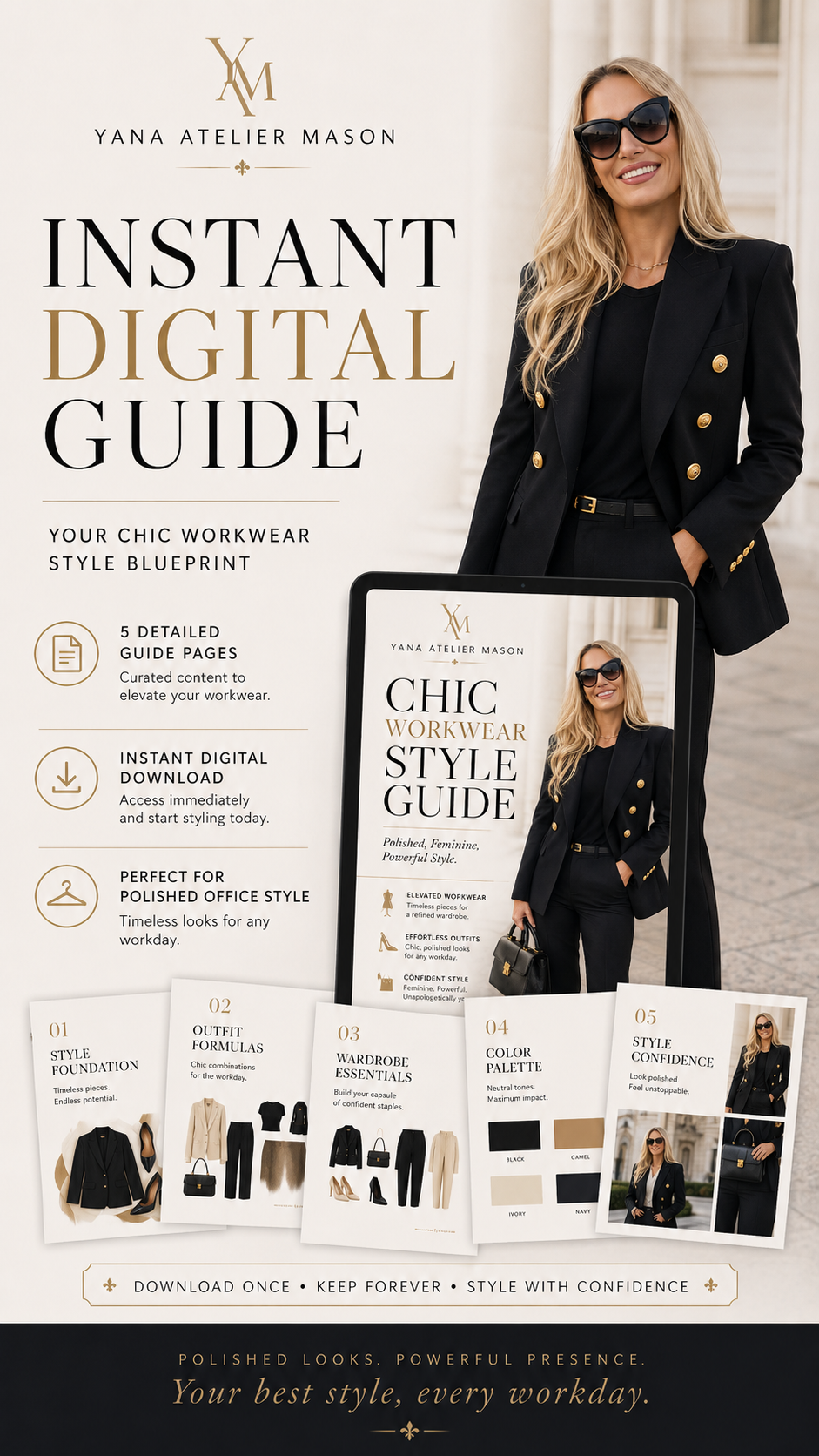 Chic Workwear Style Guide | Digital PDF