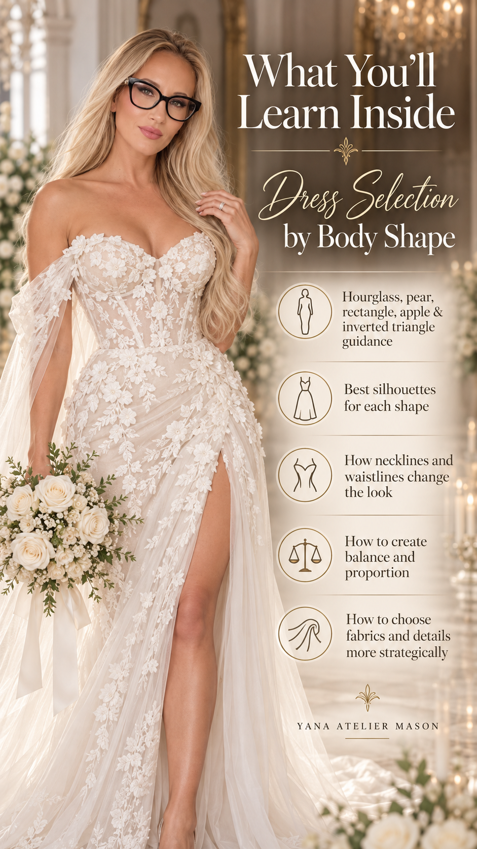 How to Choose Your Wedding Dress for Your Body Shape | Luxury Bridal Style Guide