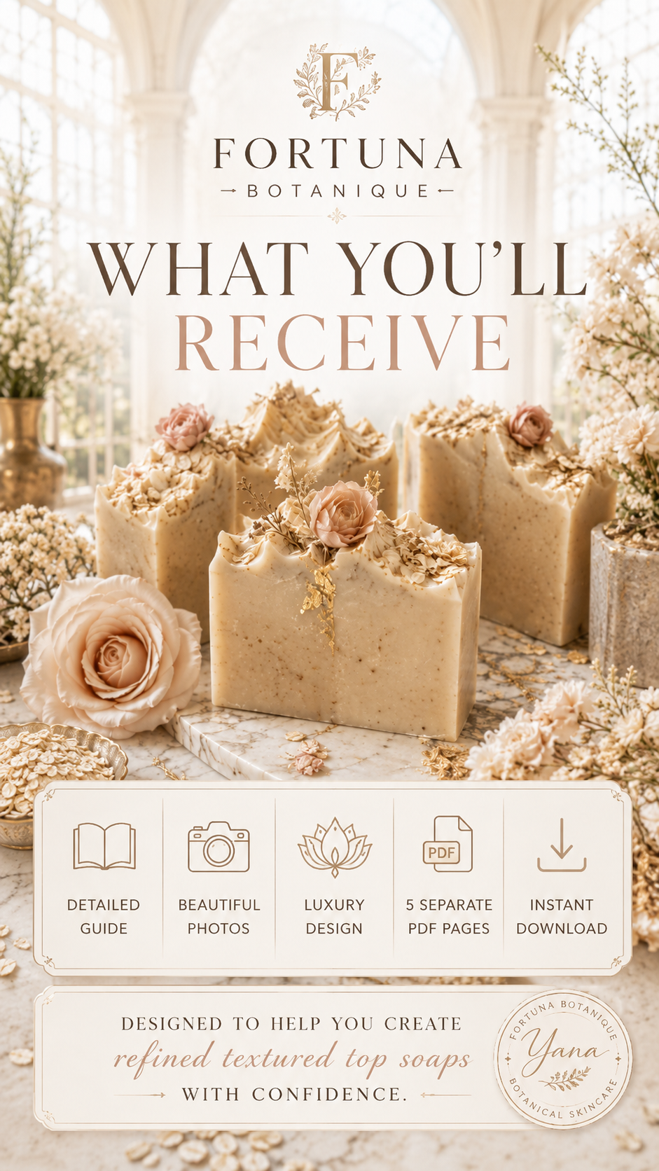 Textured Top Soap Tutorial PDF Guide | Luxury Botanical Soapmaking Technique | Instant Digital Download
