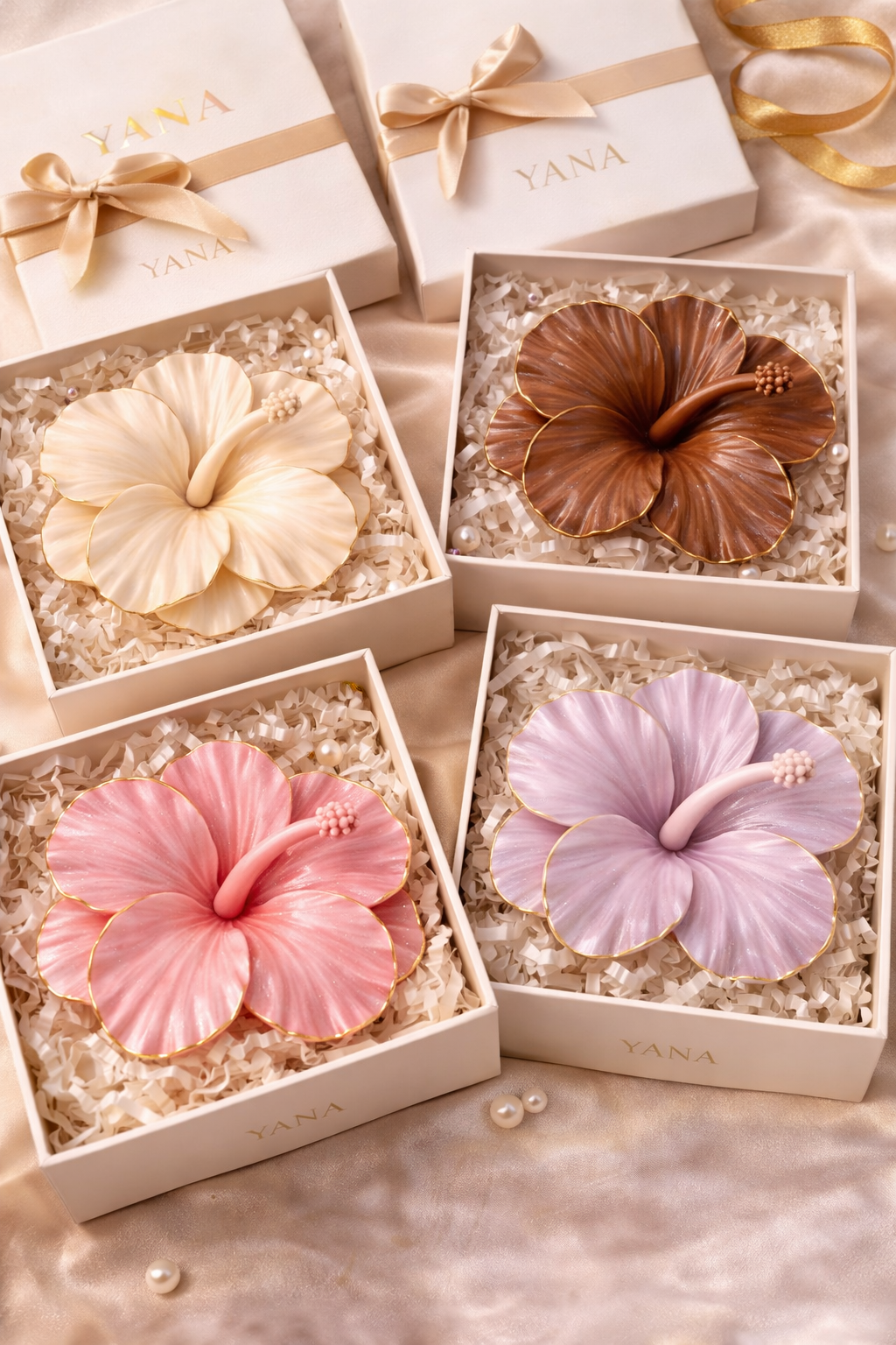 Hibiscus Silicone Flower Mold for Soap, Candles, Resin, Chocolate & Zefir