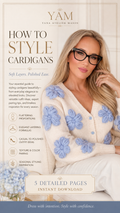 How to Style a Cardigan | Elegant Layering & Outfit Styling Guide | Digital Fashion E-Book