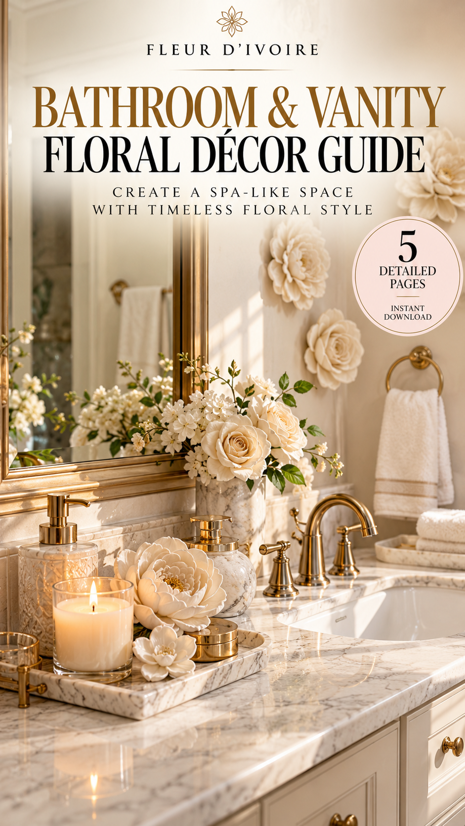 Bathroom & Vanity Floral Décor Guide