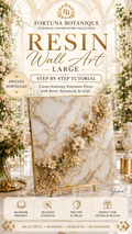 Resin Wall Art Large Step-by-Step Tutorial | Botanical Epoxy Resin Guide