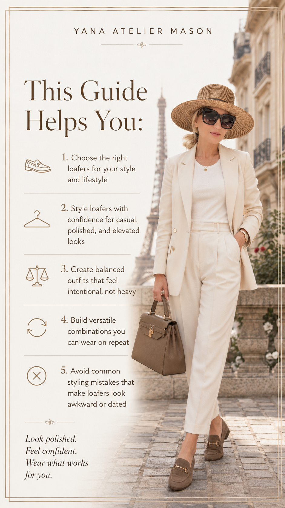 How to Style Loafers | Women’s Fashion Style Guide | Chic Outfit Ideas, Capsule Wardrobe & Timeless European Style