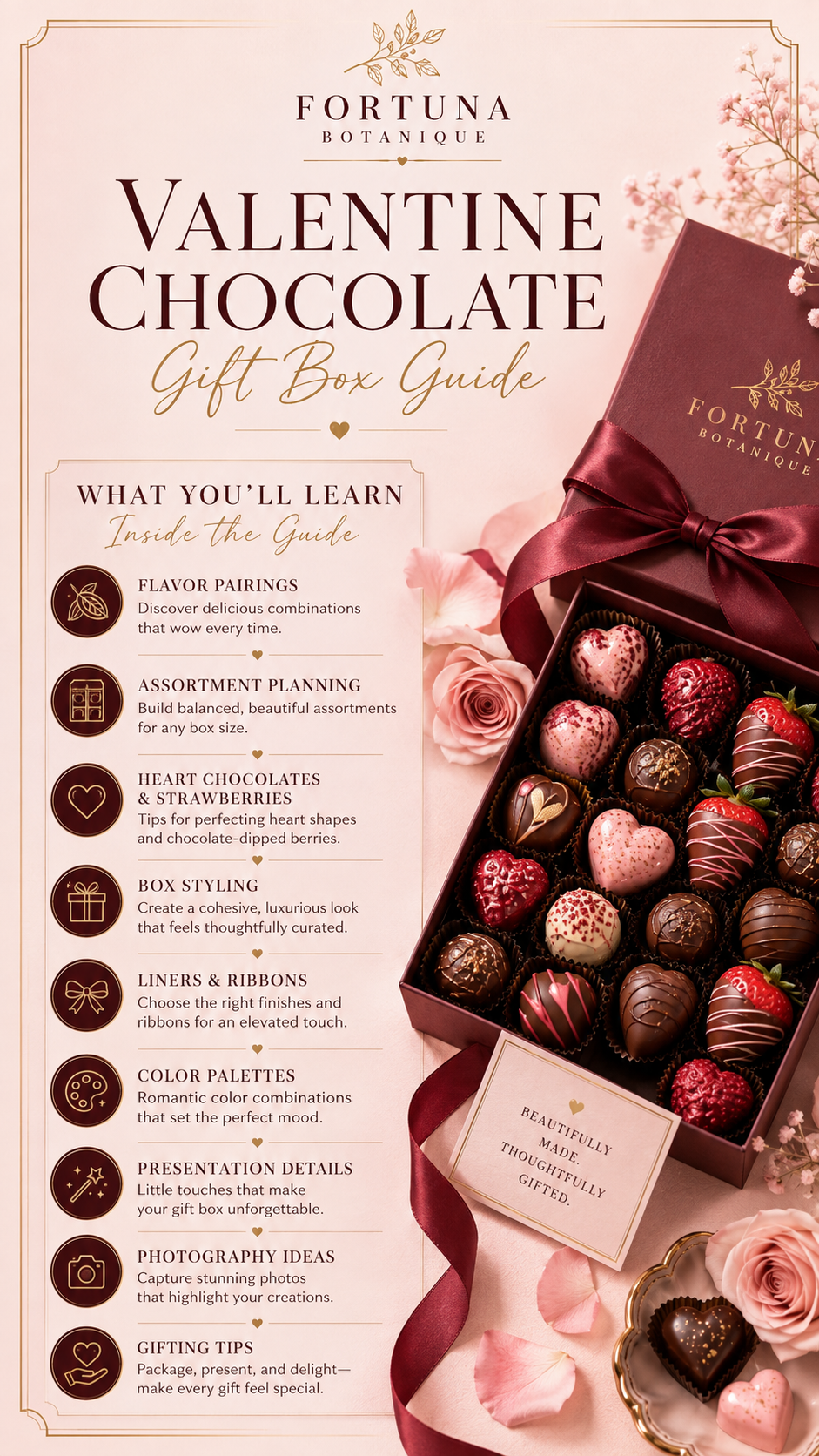 Valentine Chocolate Gift Box Guide | Chocolate Assortments, Packaging, Presentation & Valentine Dessert PDF