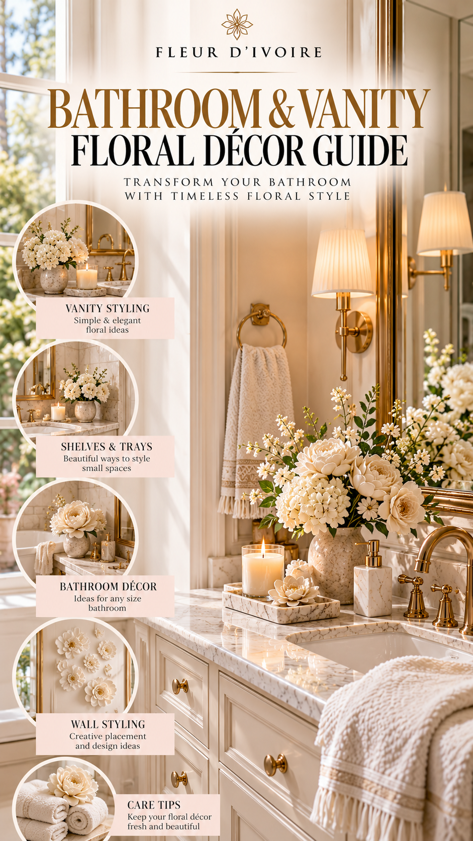 Bathroom & Vanity Floral Décor Guide