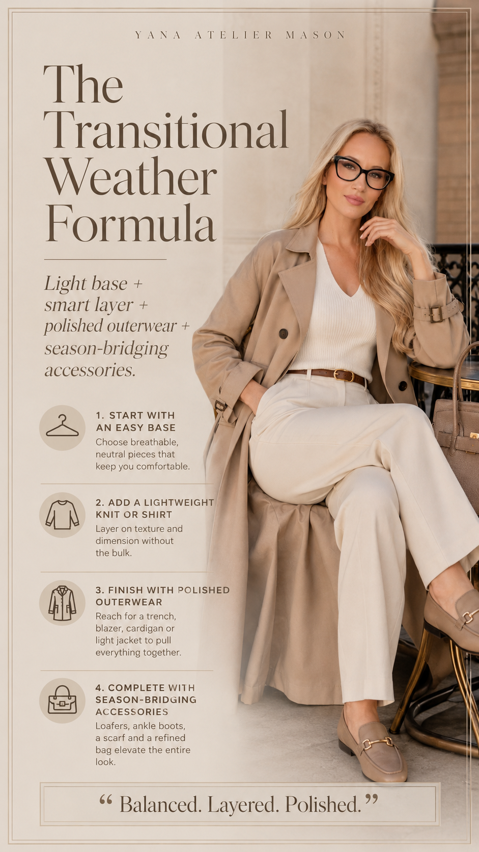 Transitional Weather Dressing Guide | Chic Layering & Seasonal Outfit Style Guide