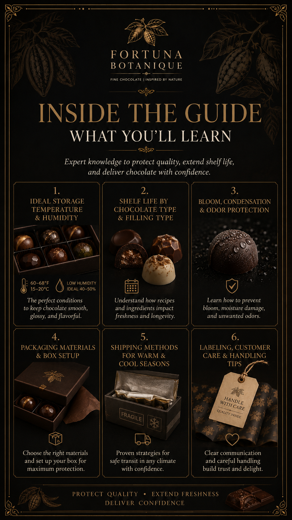 Chocolate Storage, Shelf Life & Shipping Guide | Freshness, Packaging, Temperature & Chocolate Business PDF