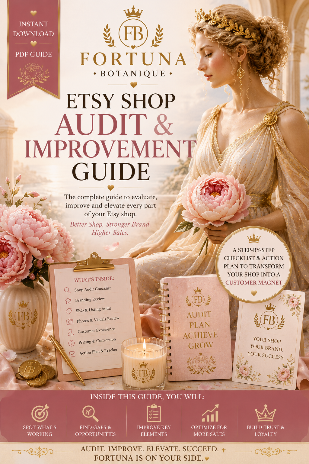 Etsy Shop Audit & Improvement Guide | Instant PDF Download